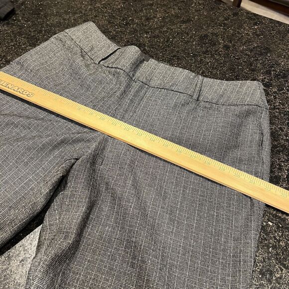 Nine West Pants Womens Sz 14 Gray Black Bootcut Checkered Trousers Dress Pants L - Picture 11 of 16
